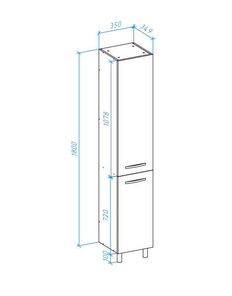 Пенал Bellezza Анкона 35 4629604000016